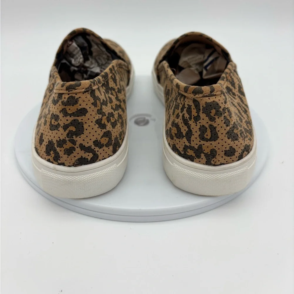LEOPARD‎ Slip On Sneaker Shoe NEW Flat Comfort Breathable Womens Youth Animal 6